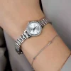 ZINZI Etoile horloge 20mm zilverkleurige sunray wijzerplaat zilverkleurige stalen kast rondom bezet met witte crystals en schakelband ZIW3202