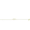 ZINZI Gold 14 karaat gouden armband open rondjes in elkaar ZGA115
