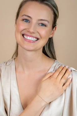 ZINZI Gold 14 karaat gouden fantasie schakel-armband 1,6mm breed ZGA295