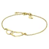 ZINZI Gold 14 karaat gouden jasseron armband open harten 18-20cm ZGA114