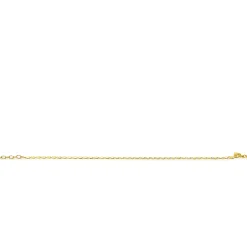 ZINZI Gold 14 karaat gouden massieve armband met glanzende fantasie plaatjes 1,7mm breed 17-19cm ZGA497