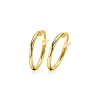 ZINZI Gold 14 karaat gouden oorringen ronde buis 17,5 x 1,5mm ZGO128