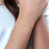 ZINZI Gold 14 krt gouden armband met sierlijk open hartje (7mm), bezet met witte zirconia's 16,5-19,5cm ZGA450