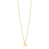ZINZI Gold 14 krt gouden ketting 43cm met hart hanger 8mm ZGC312