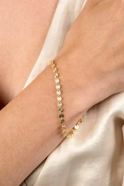ZINZI gold plated zilveren armband met ronde schakels zonnestralen 4,3mm breed ZIA2272G