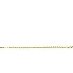 ZINZI gold plated zilveren armband met ronde schakels zonnestralen 4,3mm breed ZIA2272G