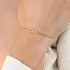 ZINZI gold plated zilveren armband met Infinity teken, vol bezet met witte zirconia's 17-19cm ZIA2597Y