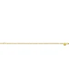 ZINZI gold plated zilveren gourmet schakelarmband met tien zonnestralen-plaatjes (3mm breed) ZIA2713G