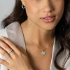 ZINZI gold plated zilveren hanger smiley rond 15mm met turquoise emaille ZIH2312T (zonder collier)