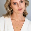 ZINZI gold plated zilveren hanger zonnestralen rond 15mm ZIH2296 (zonder collier)