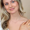 ZINZI gold plated zilveren ketting met open rondje 40-45cm ZIC2523G