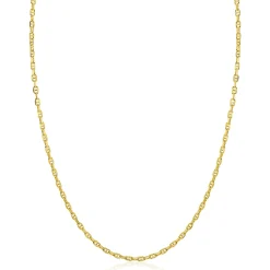 ZINZI gold plated zilveren marine schakel ketting (2,3mm breed) 42-45cm ZIC2841G