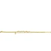 ZINZI gold plated zilveren multilook armband met ronde zetting witte zirconia en bolletjes 16,5-19cm ZIA2520Y