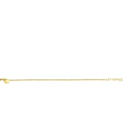 ZINZI gold plated zilveren organisch gedraaide schakel armband (1,8mm breed) 17-20cm ZIA2843G