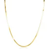 ZINZI gold plated zilveren platte slangen-ketting 45cm 1,9mm breed ZIC2360
