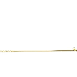 ZINZI gold plated zilveren ronde slangen armband (2mm breed) 17-21cm ZIA2849G