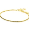 ZINZI gold plated zilveren ronde slangen armband (1,6mm breed) 17-20cm ZIA2848G