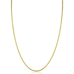 ZINZI gold plated zilveren ronde slangen ketting (1,6mm breed) 42-45cm ZIC2848G