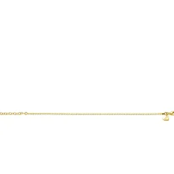 ZINZI gold plated zilveren schakelarmband met fijne gladde S schakel ZIA2774G