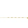 ZINZI gold plated zilveren schakel armband met vijf gladde bamboe vormen 17-20cm ZIA2577G