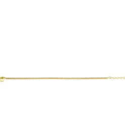 ZINZI gold plated zilveren tennis armband 2,5mm breed en bezet met witte zirconia's in ronde kastzettingen 17-20cm ZIA2590Y