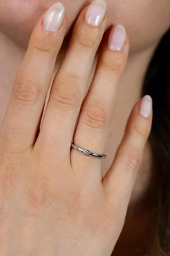 ZINZI zilveren aanschuifring glad wit 3mm ZIR1673