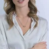 ZINZI zilveren armband bicolor schakel met twee ringen verbonden 18-21cm ZIA2102