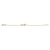 ZINZI zilveren armband geel verguld ronde vormen 16-19cm ZIA1278G