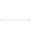 ZINZI zilveren armband 14K geel verguld vierkante blokjes 17-20cm ZIA2218G