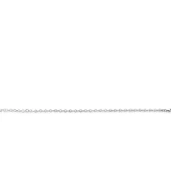 ZINZI zilveren armband met een speelse rij witte zirkonia’s in ronde zetting 3mm breed ZIA2893