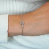 ZINZI zilveren armband met elegante slang, witte zirkonia's ZIA2721