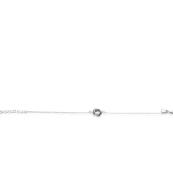 ZINZI zilveren armband met fijne ankerschakel en drie verbonden ringen ZIA2890