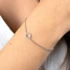 ZINZI zilveren armband met open rondje (7,5mm) bezet met witte zirconia's 16,5-19,5cm ZIA2550