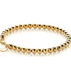 ZINZI zilveren bolletjes armband geel verguld 4mm breed 17-20cm ZIA1010G