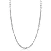 ZINZI zilveren collier 45cm met dubbele stijl: grove schakel en fijne kettingen ZIC2781
