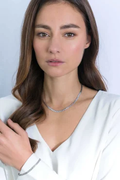 ZINZI zilveren collier rolexstyle schakel 4,5mm breed 43cm ZIC2148