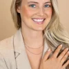 ZINZI zilveren dubbele armband met open hartjes schakels ZIA2775