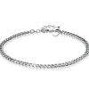 ZINZI zilveren enkelband gourmet 23+4cm ZIE1414