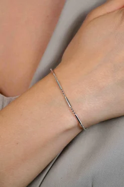 ZINZI zilveren fantasie armband met staafjes ZIA1452