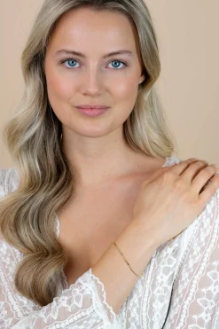 ZINZI zilveren fantasie armband 14K geel verguld staafjes ZIA1452G