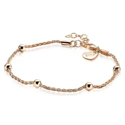 ZINZI zilveren fantasie armband rosé verguld 17,5-20,5cm ZIA1128R