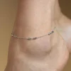 ZINZI zilveren fantasie enkelband 23+4cm ZIE1910