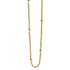 ZINZI zilveren fantasie ketting geel verguld 42-45cm ZIC1128G