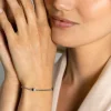 ZINZI zilveren gourmet armband met drie glanzende hartjes 17-20cm ZIA2408
