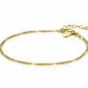 ZINZI zilveren gourmet fantasie armband 14K geel verguld 2,7mm breed 17-20cm ZIA2157G