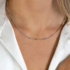 ZINZI zilveren gourmet ketting 45cm met staafjes 1,6mm breed ZIC2366