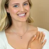 ZINZI zilveren hanger kruislings wit 16mm ZIH2039 (zonder collier)