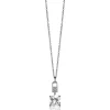 ZINZI zilveren hanger met vierkante witte zirconia en pavé zettingen 24mm ZIH2268 (zonder collier)