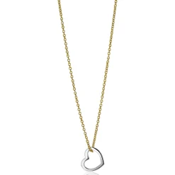 ZINZI zilveren hanger 12mm open hart ZIH2197