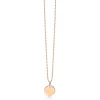 ZINZI zilveren hanger rosé verguld glad rond 12mm ZIH1825R (zonder collier)